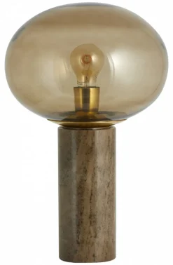 Bordslampa 'Bes' - Smoked/Mässing