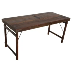 Fällbart matbord Vintage 165x75cm - Brun