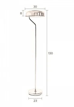 Golvlampa 'Eclipse' - Mässing