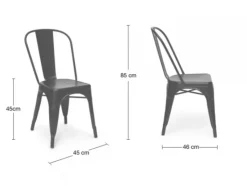 Stol 'Montmartre' - Vintage svart