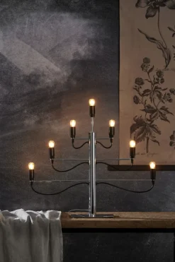 Adventsljusstake 'Milano' - Svart/Silver