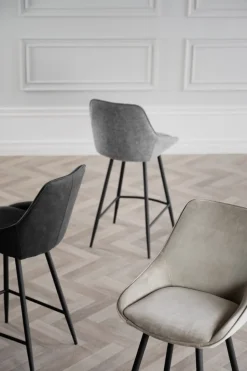 Barstol 'Sierra' - Beige/Sammet