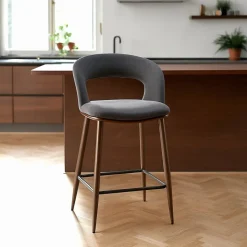 Barstol 'Vestby' - Grå/brun