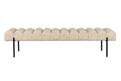 Bänk 'Jethro' - Beige/Svart