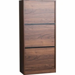 Bokhylla 'Colin' 60x129 - Valnöt/Svart