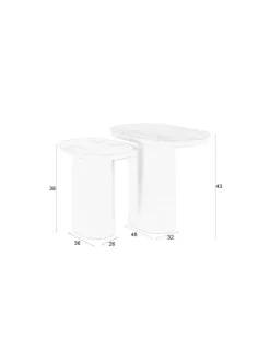 Bord 2-set 'Bela' - Svart