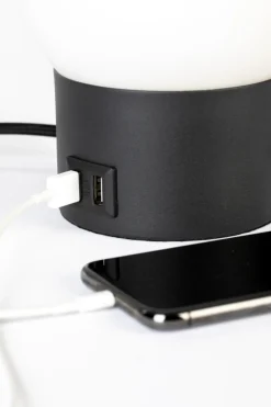 Bordslampa 'Urban Charger' - Svart
