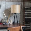 Bordslampa 'Woodland' - Svart/Natur