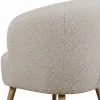 Fåtölj 'Capri' träben - Beige/Bouclé