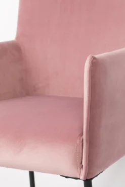 Fåtölj 'Dion' - Sammet/Rosa
