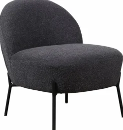 Fåtölj 'Gori' - Mörkgrå/Bouclé