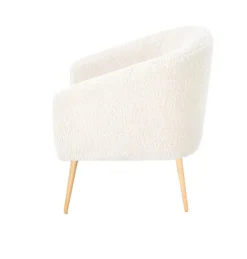 Fåtölj 'Lugnet' - Creme/Natur