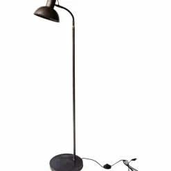 Golvlampa 'Walentin' - Järn/Brun