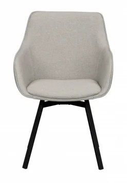 Karmstol 'Alison' - Beige/svart