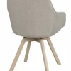 Karmstol 'Alison' - Beige/vitpigmenterade
