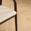 Karmstol 'Aspa' - Mörkbrun/Beige
