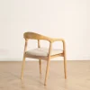 Karmstol 'Aspa' - Natur/beige