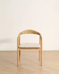 Karmstol 'Aspa' - Natur/beige