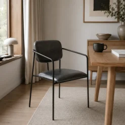 Karmstol 'Ebba' - Mörkgrå