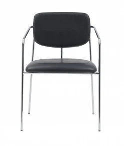 Karmstol 'Ebba' - Svart/Silver