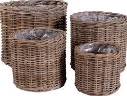 Korgar 'Bogor' 4-pack - Natur