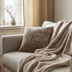 Kuddfodral 'Aranga Super Soft' 45x45cm - Brun