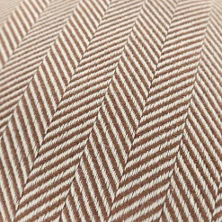 Kuddfodral 'Denisa Fishbone' 45x45cm - Brun/vit