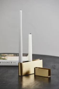 Ljusstake 'GILI' - Gyllene