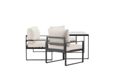 Loungeset 'Vico' - Svart