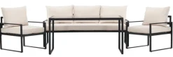 Loungeset 'Vico' - Svart