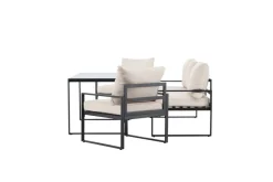 Loungeset 'Vico' - Svart