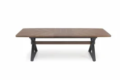 Matbord 'Baron' 200-350cm - Natur/svart