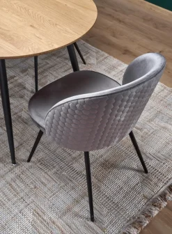 Matbord 'Colorado' 120-160cm - Natur/svart