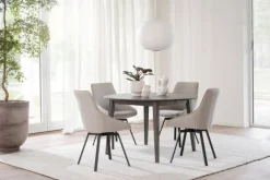 Matbord 'Filippa' Runt 120cm - Mörkbrun
