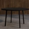 Matbord 'Giardini' runt 120cm - Svart