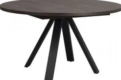 Matbord 'Maddock' Runt 135cm - Mörk ek