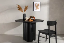 Matbord 'Orsa' Runt 110cm - Svart