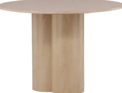 Matbord 'Orsa' Runt 110cm - Vitputsad