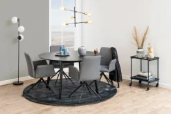 Matbord 'Ärsjö' Runt 140cm - Svart
