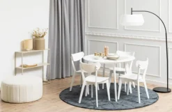 Matbord 'Ärsjö' Runt 105cm - Vit