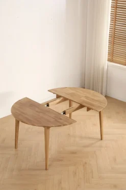 Matbord 'Saba' Ovalt/Runt 120-165x120 cm - Ek
