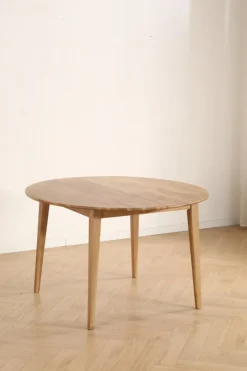Matbord 'Saba' Ovalt/Runt 120-165x120 cm - Ek
