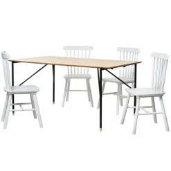 Matgrupp 'Hornstull Elsa' - 1 Bord & 4 Stolar