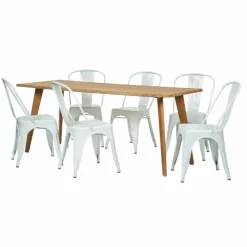 Matgrupp 'Nordisk Montmartre' 1 Bord & 6 Stolar