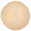 Rund matta 'Flätan' - Jute
