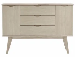Sideboard 'Filippa' 122x85cm - Ek/Vitpigmenterad