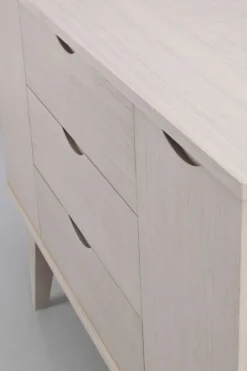 Sideboard 'Filippa' 122x85cm - Ek/Vitpigmenterad
