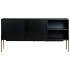 Sideboard 'Frölunda' - Svart/Mässing