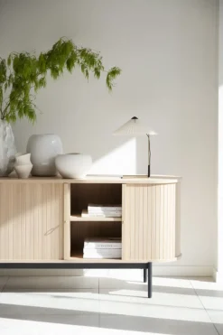 Sideboard 'Haddington' - Vitpigmenterad/Svart