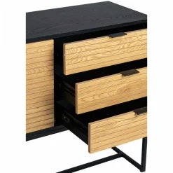 Sideboard 'Line' - Ek/Svart